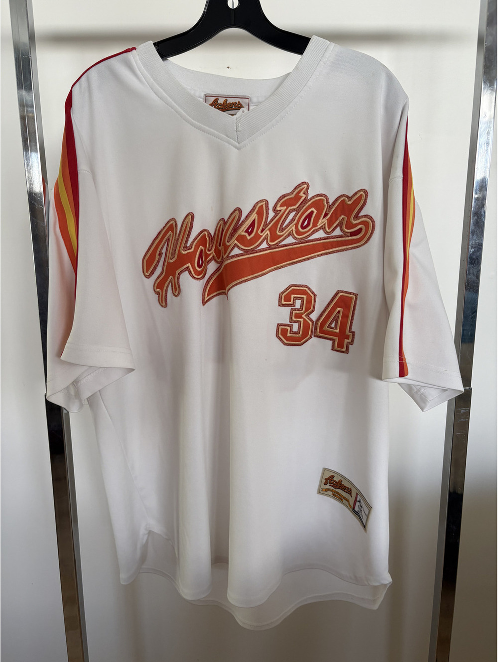 Nolan Ryan Ackers Brand Houston Jersey, Size XL